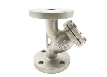 Water Pump Y Type Strainer Stainless Steel Material Double Flange Ends